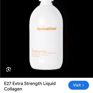 Spoiled Child Extra Strength Liquid Collagen!! And super cute peach scrunchie!